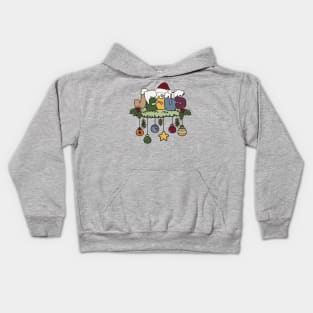 Jesus Santa Christmas Present Kids Hoodie